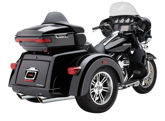 909 Twins 4" Slip Ons Black Tri Glide 09 22