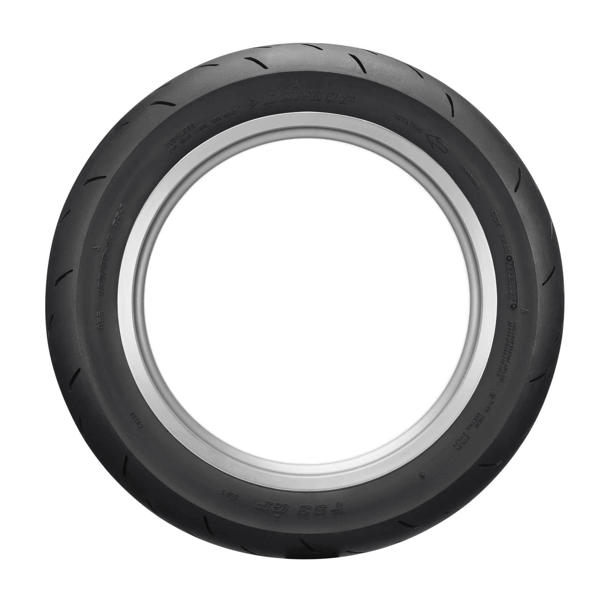 Dunlop TT93GP PRO Rear Tire - 120/80-12 M/C 55J TL