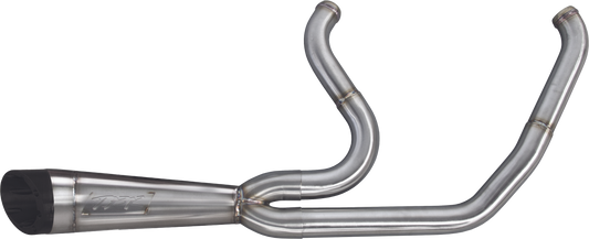 Comp S 2in1 Exhaust Touring M8 Brushed W/Turnout