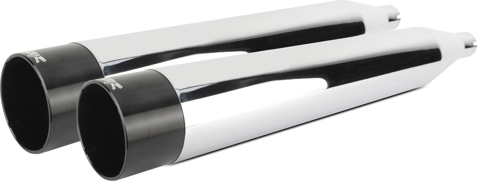 Comp S Slip On Touring Tc Chrome W/Blk Aluminum End Cap
