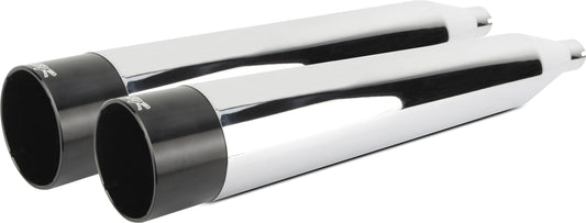 Comp S Slip On Touring Tc Chrome W/Blk Aluminum End Cap