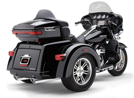 Slip Ons W/Billet Tips Chrome Tri Glide 09 22
