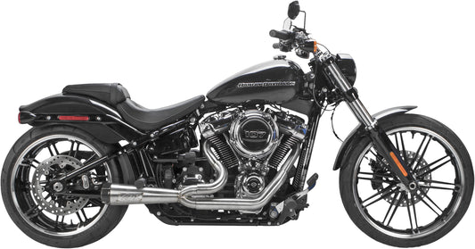 Comp S 2in1 Exhaust Softail Brushed W/Carbon End Cap