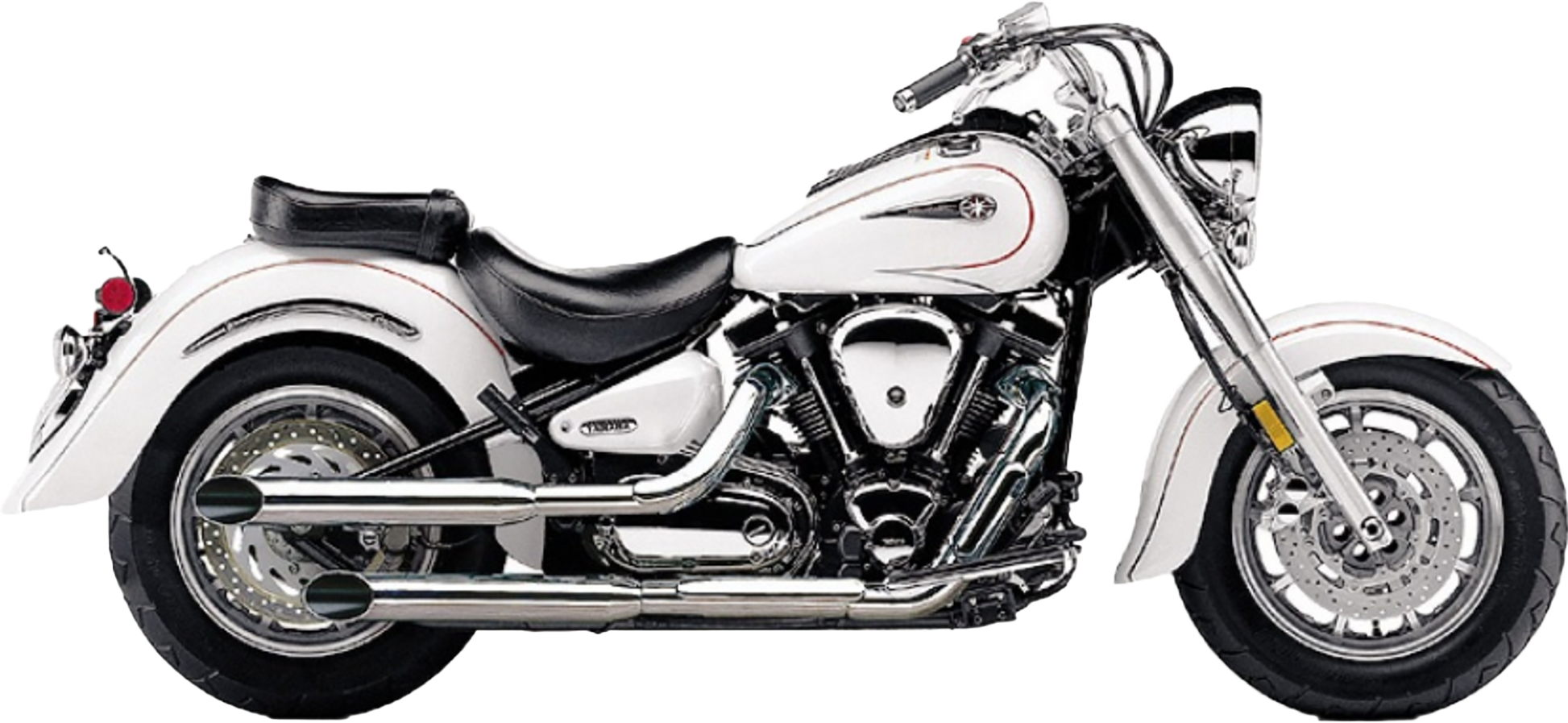 Blvd Slashcut Slip On Chrome Yam V Star 1100