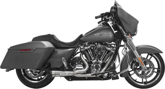 Comp S 2in1 Exhaust Touring M8 Brushed W/Turnout