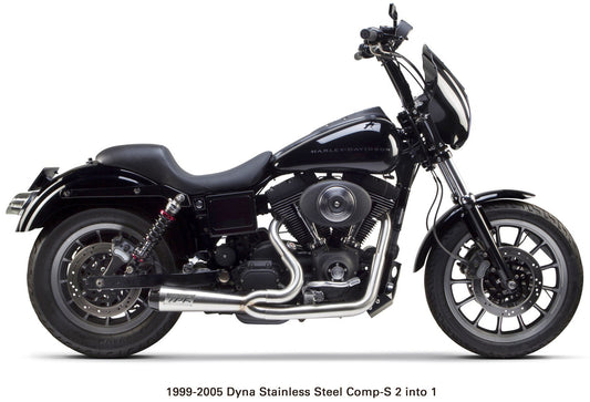 Comp S 2in1 Exhaust Dyna Brushed W/Cf End Cap