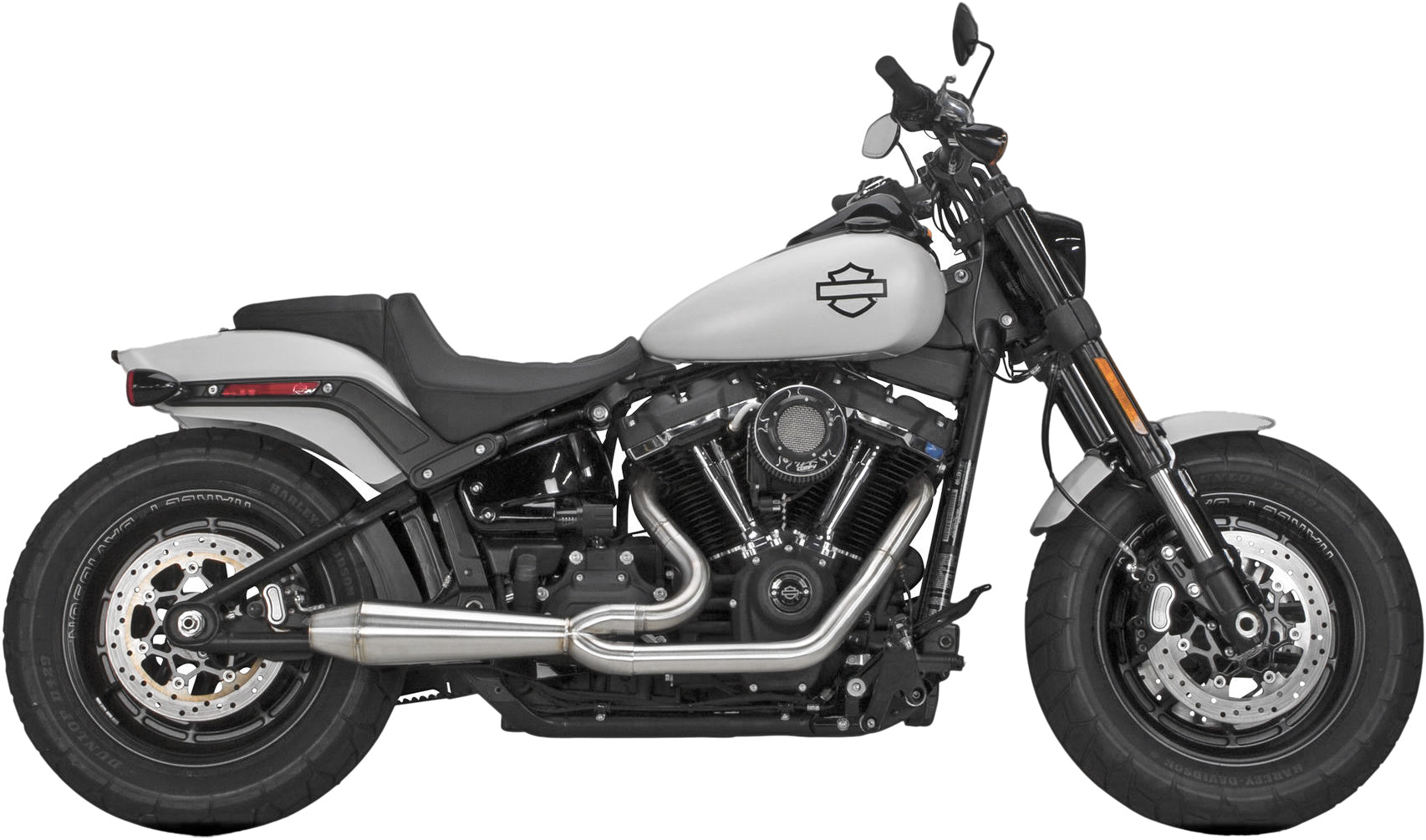 Comp S 2in1 Exhaust Softail Gen 2 Brushed
