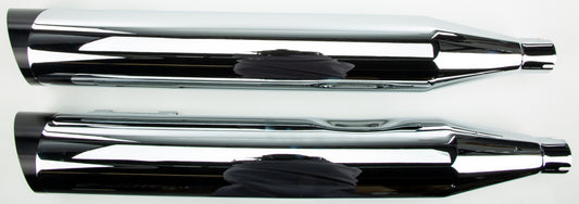Comp S Slip On Touring Tc Chrome W/Black Slash End Cap