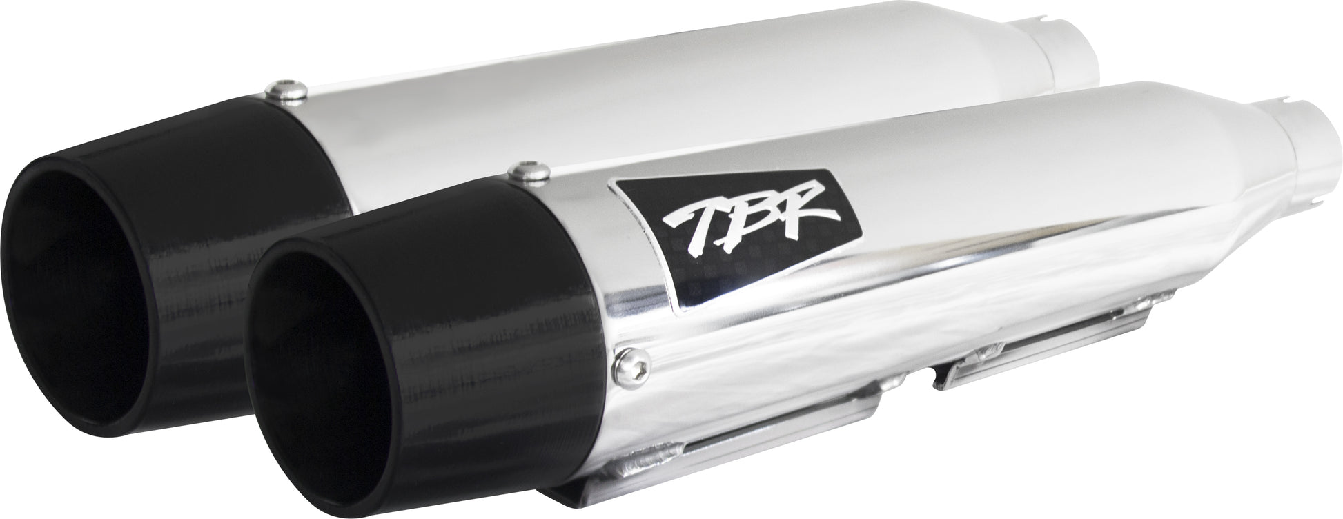 Comp S Slip On Dyna/Sportster Chrome W/Cf End Cap
