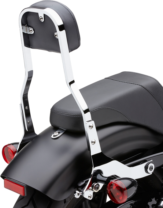 Detachable Backrest Short Chrome Softail 00 06