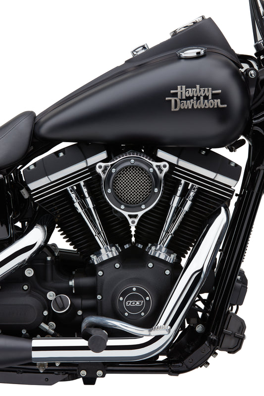Rpt Air Intake System Black / Chrome Flh/Flt 08 16