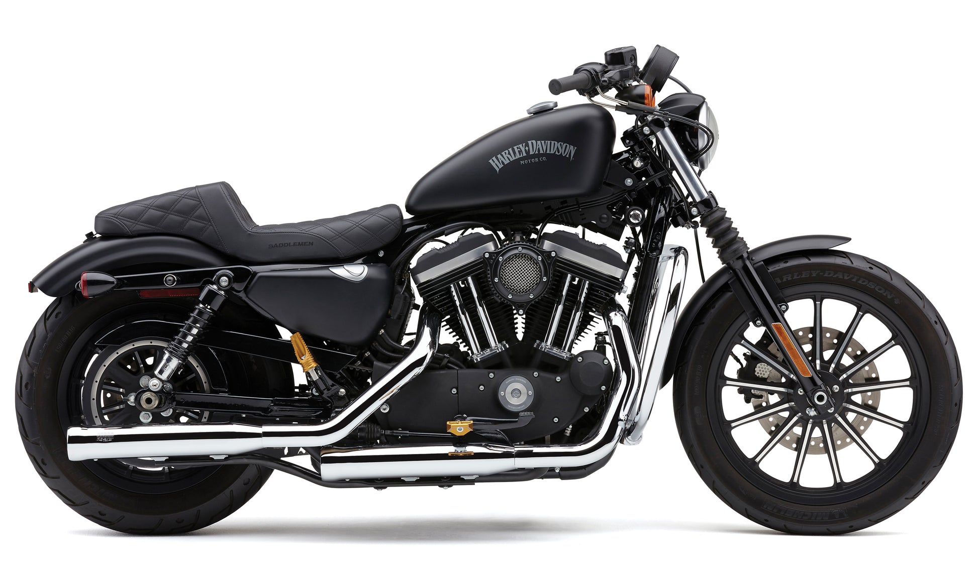 3" Nh Series Slip Ons Chrome Sportster 14 22
